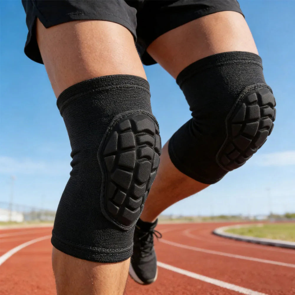 1 Pair Sports Knee Pads for Youth & Adult, Protective Compression Knee Sleeve for Basketball Volleyball Football Running Cycling