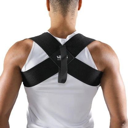 Adjustable Posture Corrector Upper Back Support Sporty Shoulder Belt for Men Women