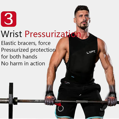 2Pcs Weightlifting Wrist Brace Straps Strength Training Deadlifts Crossfit Gym Fitness Pull-Up Lifting Support Sport Grip Band
