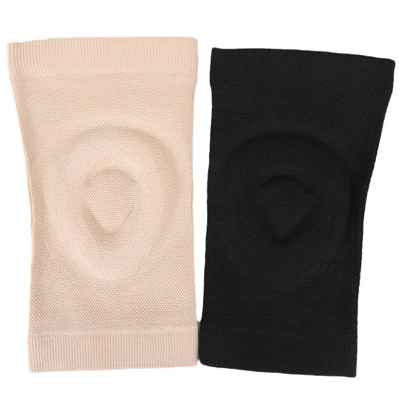 1 Pair Pressure Reducing Kneepads Fitness Dance Skating Sports Knee Pads Basketball Pressurized Cycling Silicone Thin Knee Pads