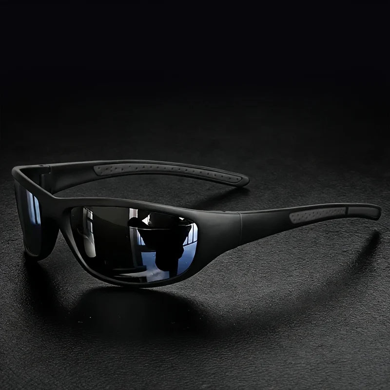 Polarized Sports Sunglasses for Men, Mens Sunglasses Wrap around UV Protection for Cycling Fishing Driving