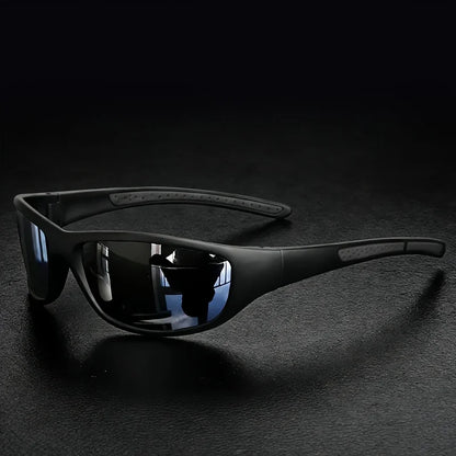 Polarized Sports Sunglasses for Men, Mens Sunglasses Wrap around UV Protection for Cycling Fishing Driving