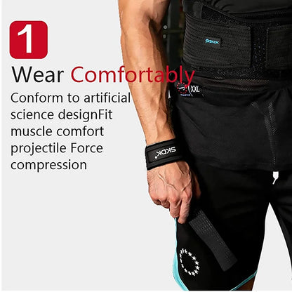 2Pcs Weightlifting Wrist Brace Straps Strength Training Deadlifts Crossfit Gym Fitness Pull-Up Lifting Support Sport Grip Band