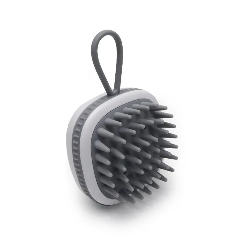 Hair Shampoo Brush with Soft Silicone Scalp Massager Brush Head Dandruff Removal Waterproof Shower Scalp Scrubber
