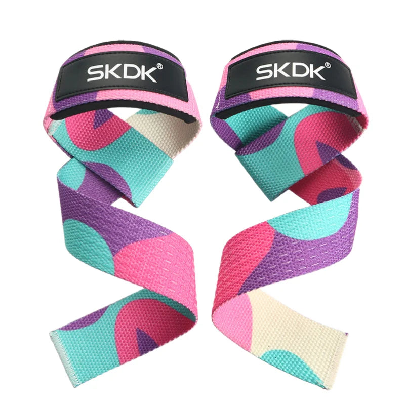 2Pcs Weightlifting Wrist Brace Straps Strength Training Deadlifts Crossfit Gym Fitness Pull-Up Lifting Support Sport Grip Band