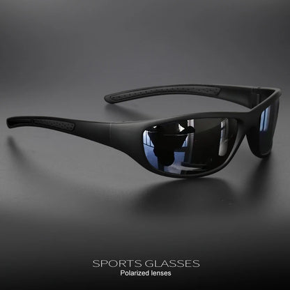 Polarized Sports Sunglasses for Men, Mens Sunglasses Wrap around UV Protection for Cycling Fishing Driving