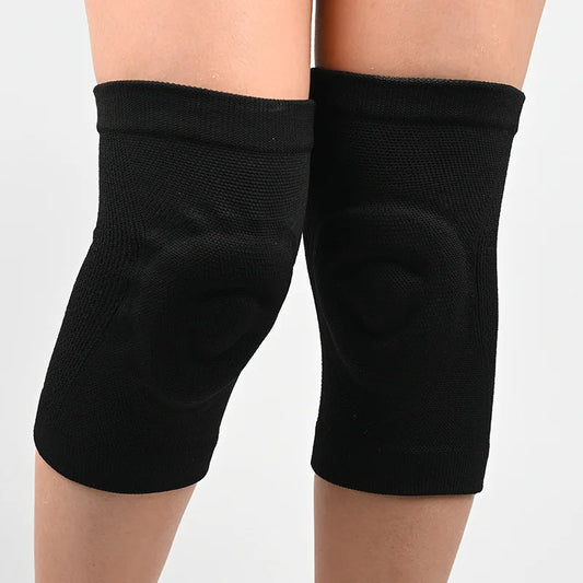 1 Pair Pressure Reducing Kneepads Fitness Dance Skating Sports Knee Pads Basketball Pressurized Cycling Silicone Thin Knee Pads