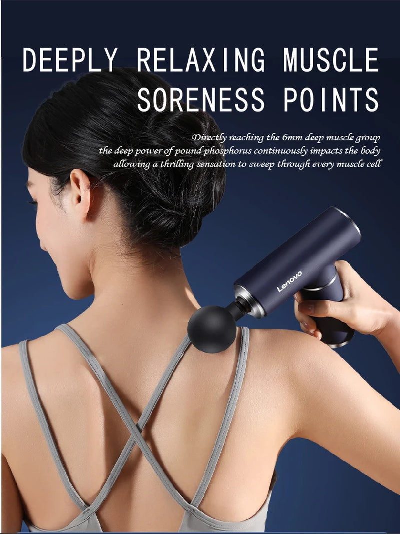 Original  Professional Grade Fascia Gun N2 N3 Series Muscle Relaxation Massager LED Touch Screen 6-8Massage Head Gifts